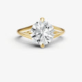 Round Split Band Engagement Ring