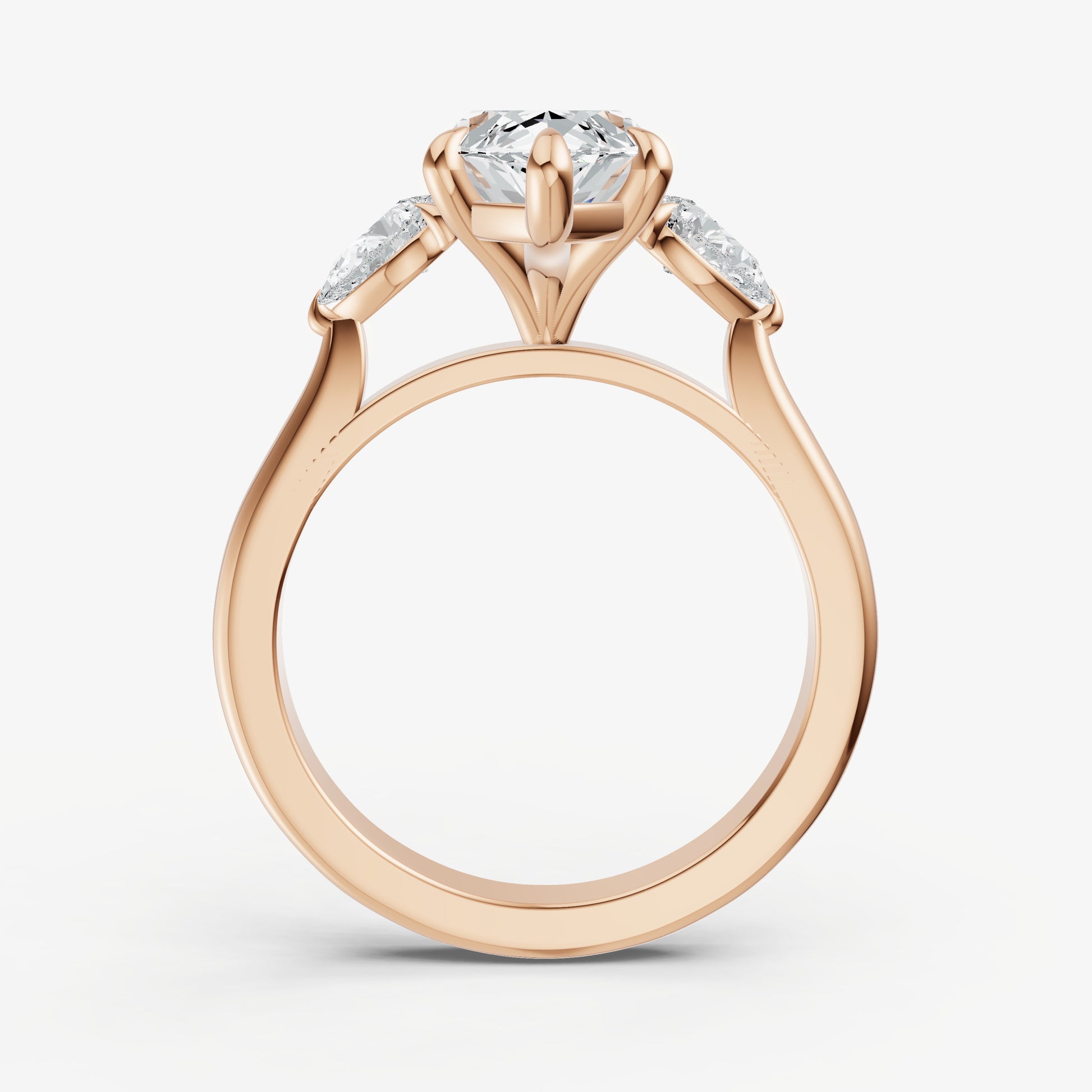 Marquise Engagement Ring with Pear Side Diamonds