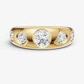 Round Gypsy 5-Stone Engagement Ring