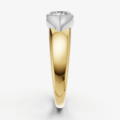 Marquise Signature Half Bezel East-West Engagement Ring