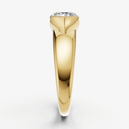 Marquise Signature Half Bezel East-West Engagement Ring