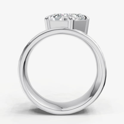 Emerald Bold Oval Engagement Ring Collection