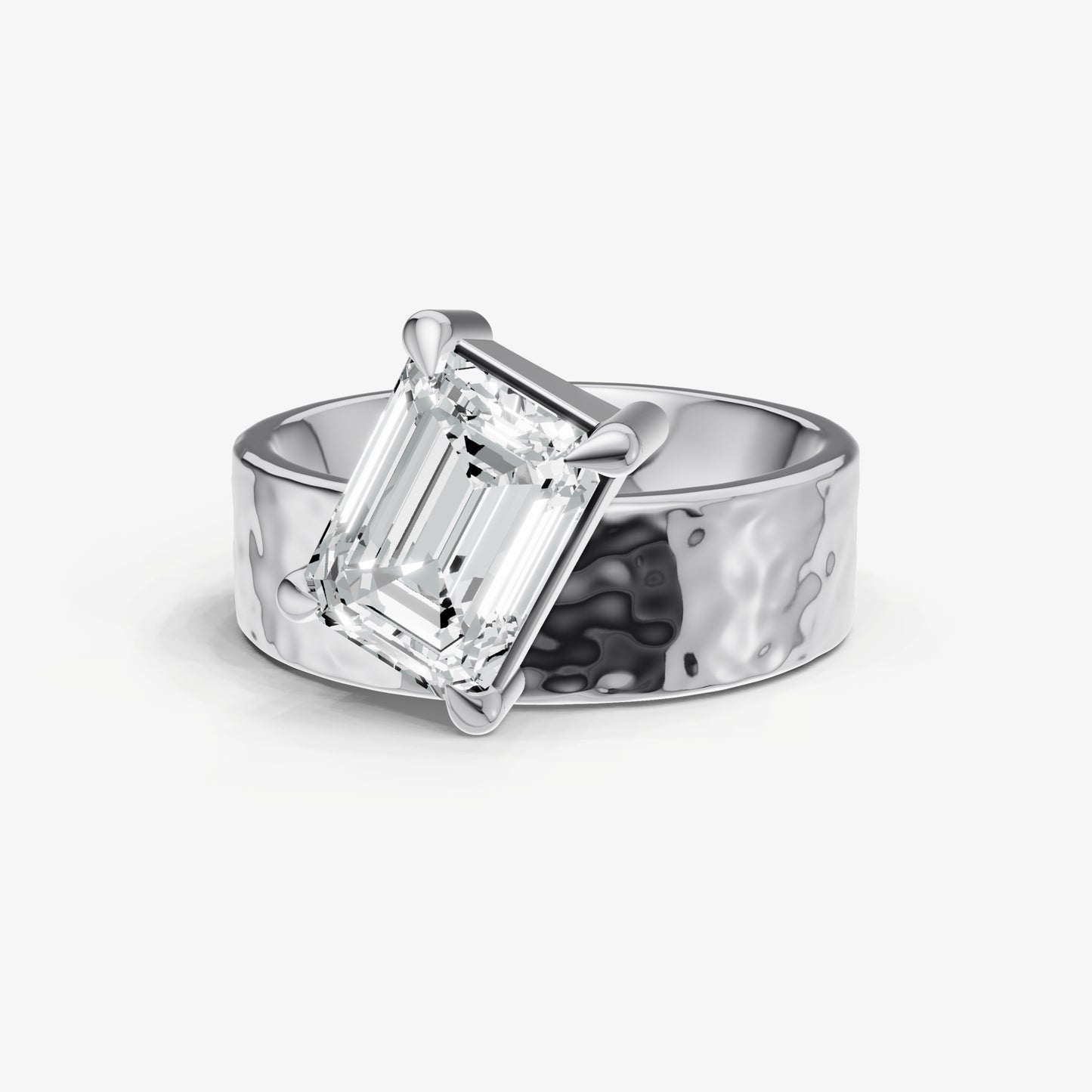 Emerald Bold Oval Engagement Ring Collection
