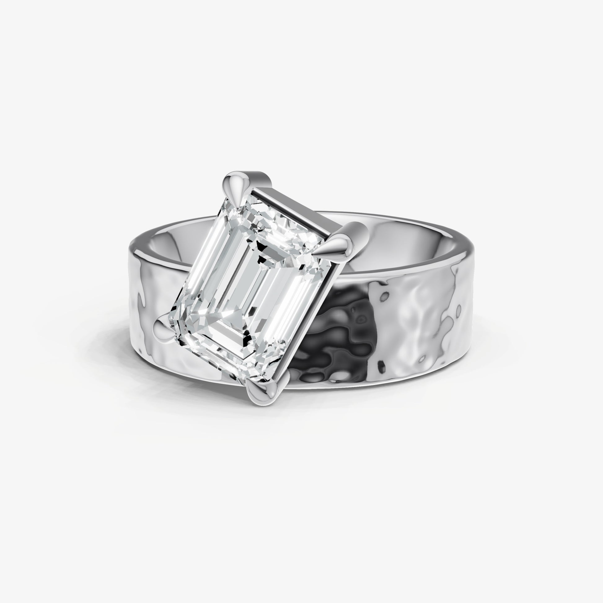 Emerald Bold Oval Engagement Ring Collection