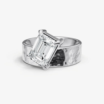 Emerald Bold Oval Engagement Ring Collection