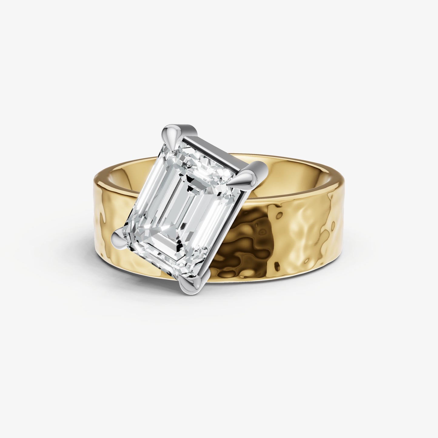 Emerald Bold Oval Engagement Ring Collection