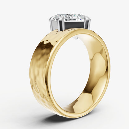 Emerald Bold Oval Engagement Ring Collection