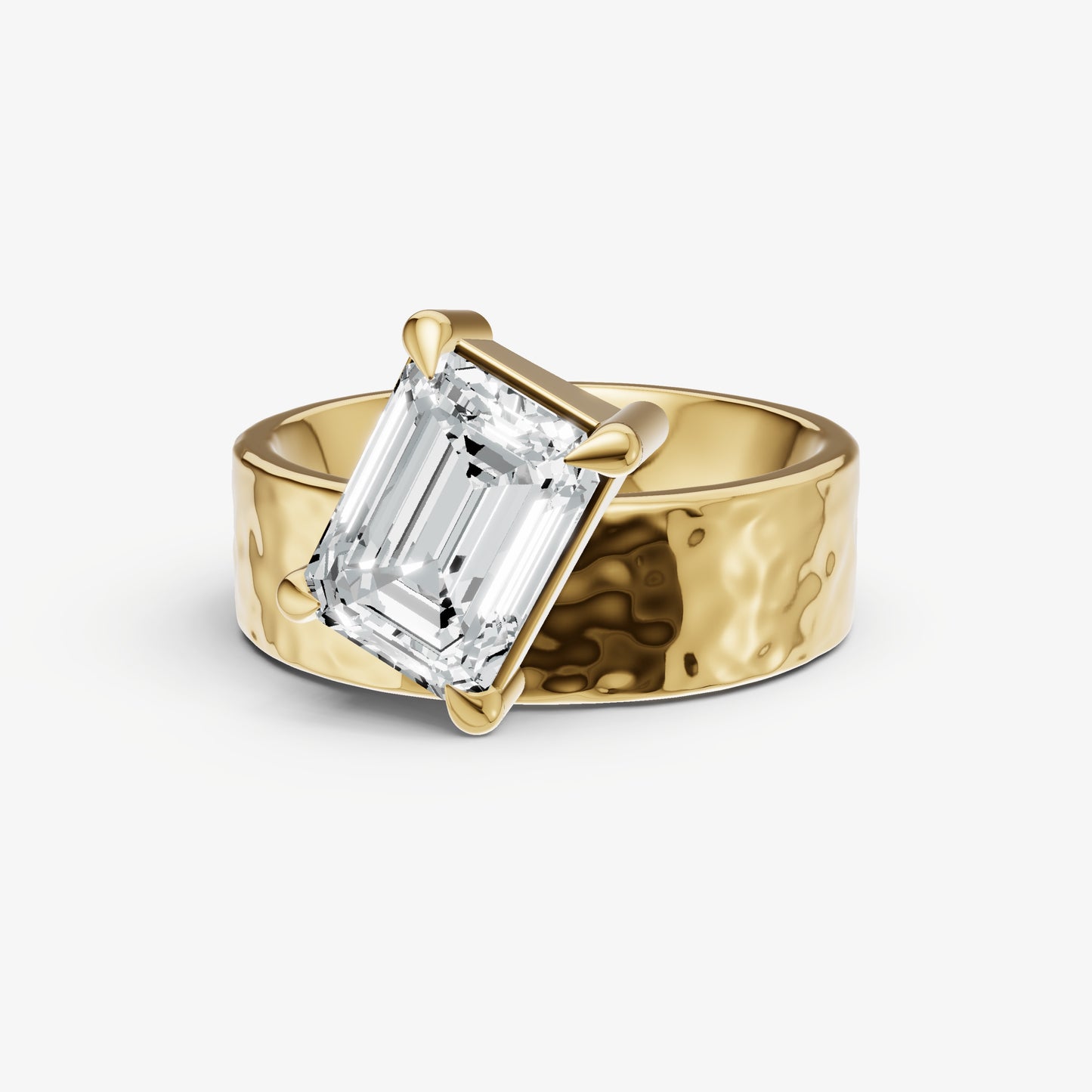 Emerald Bold Oval Engagement Ring Collection
