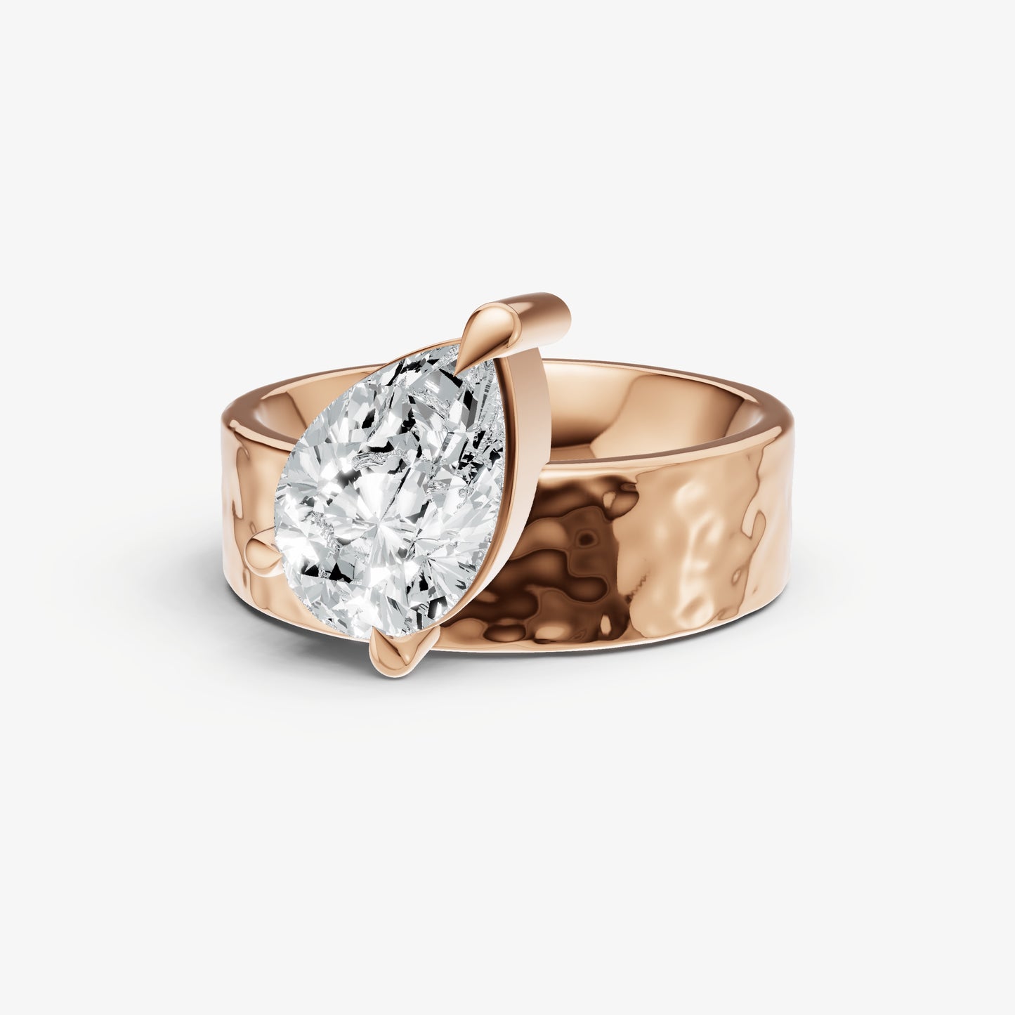 Pear Bold Oval Engagement Ring Collection