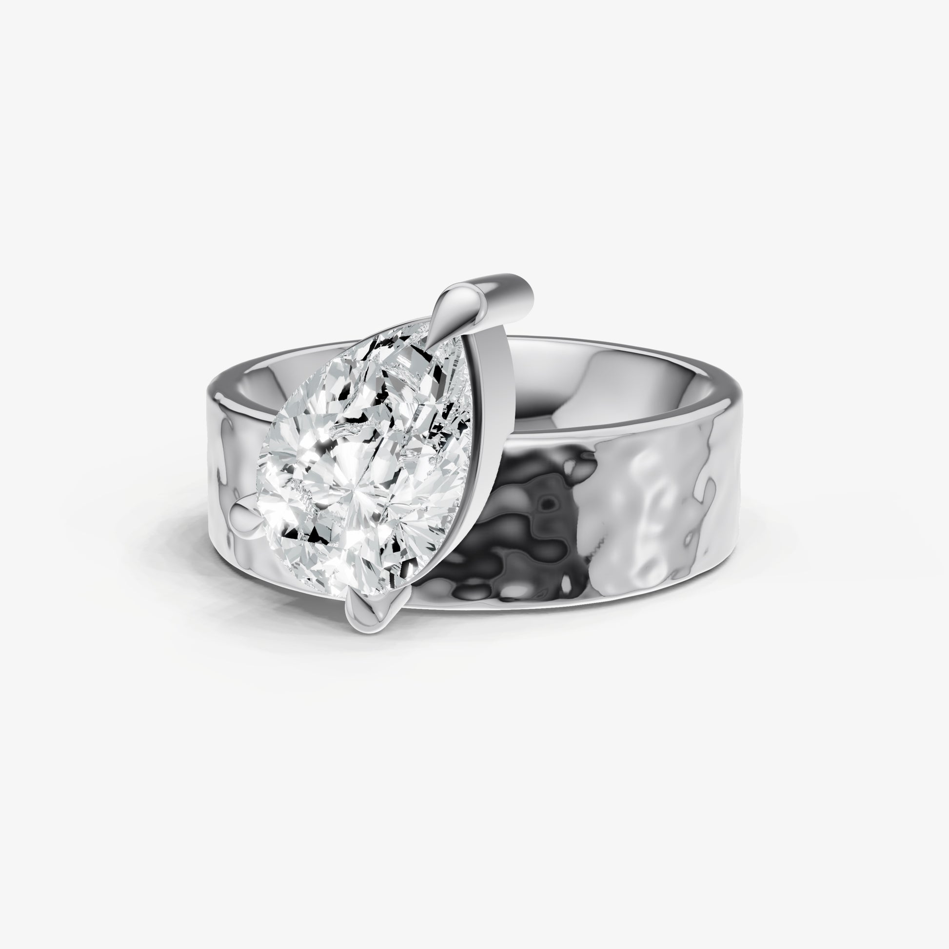 Pear Bold Oval Engagement Ring Collection