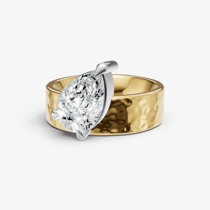 Pear Bold Oval Engagement Ring Collection