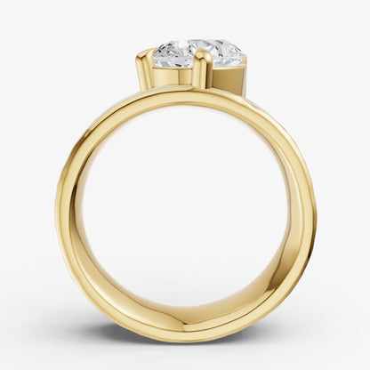 Pear Bold Oval Engagement Ring Collection