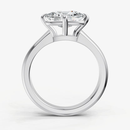 Old Miner East-West Oval Compassss Set Engagement Ring