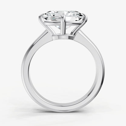 Oval East-West Oval Compassss Set Engagement Ring