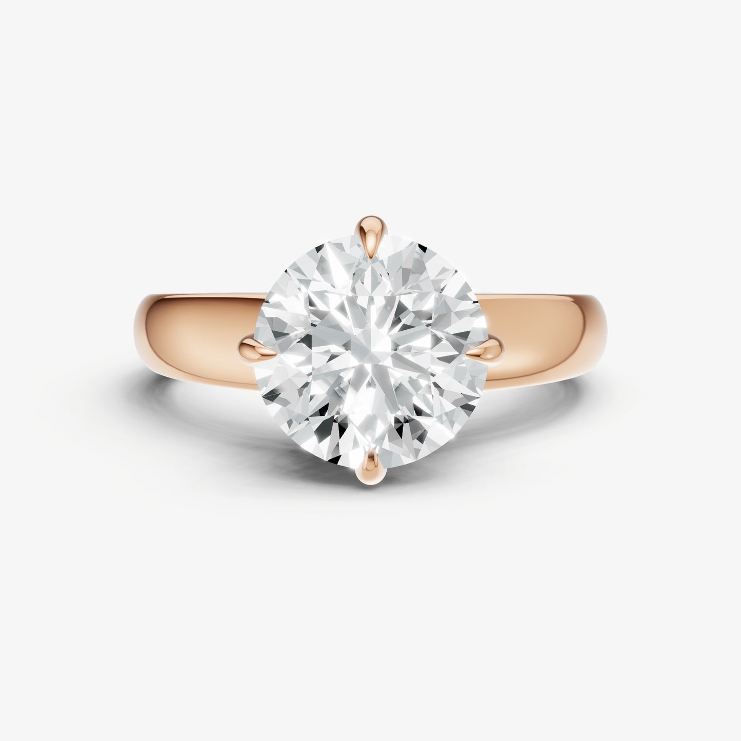 Round East-West Oval Compassss Set Engagement Ring