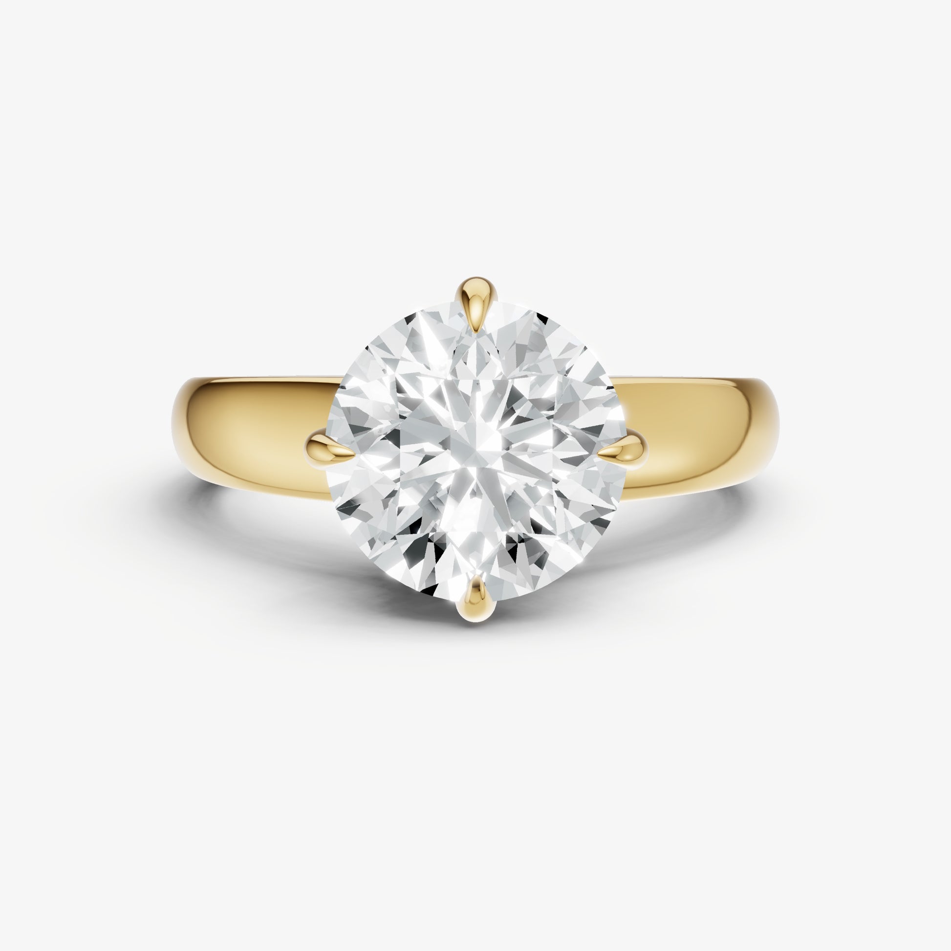 Round East-West Oval Compassss Set Engagement Ring