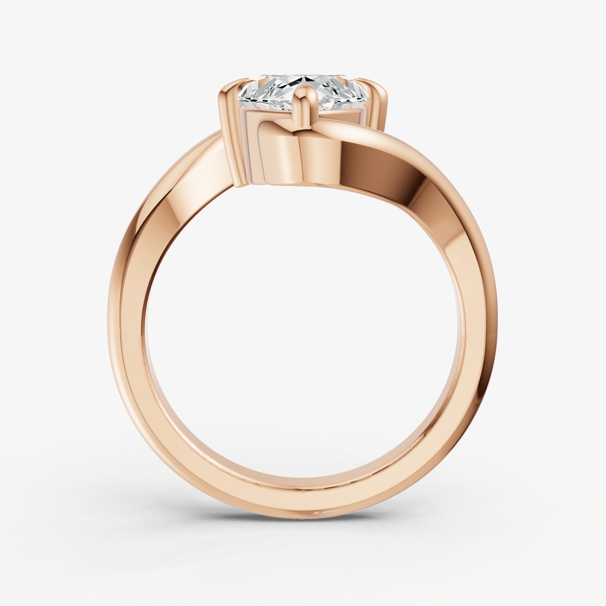 Marquise Bypass Oval Engagement Ring
