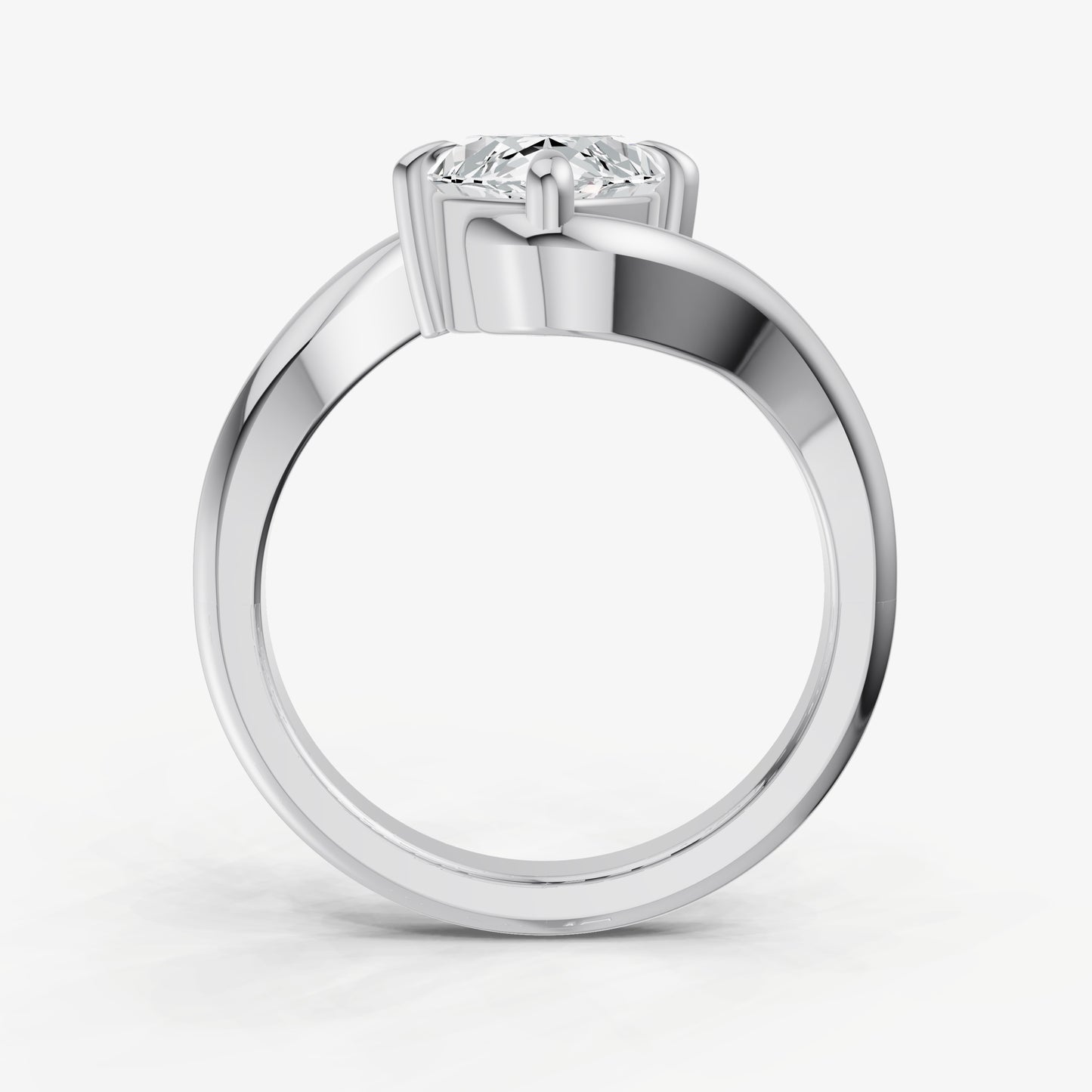 Marquise Bypass Oval Engagement Ring