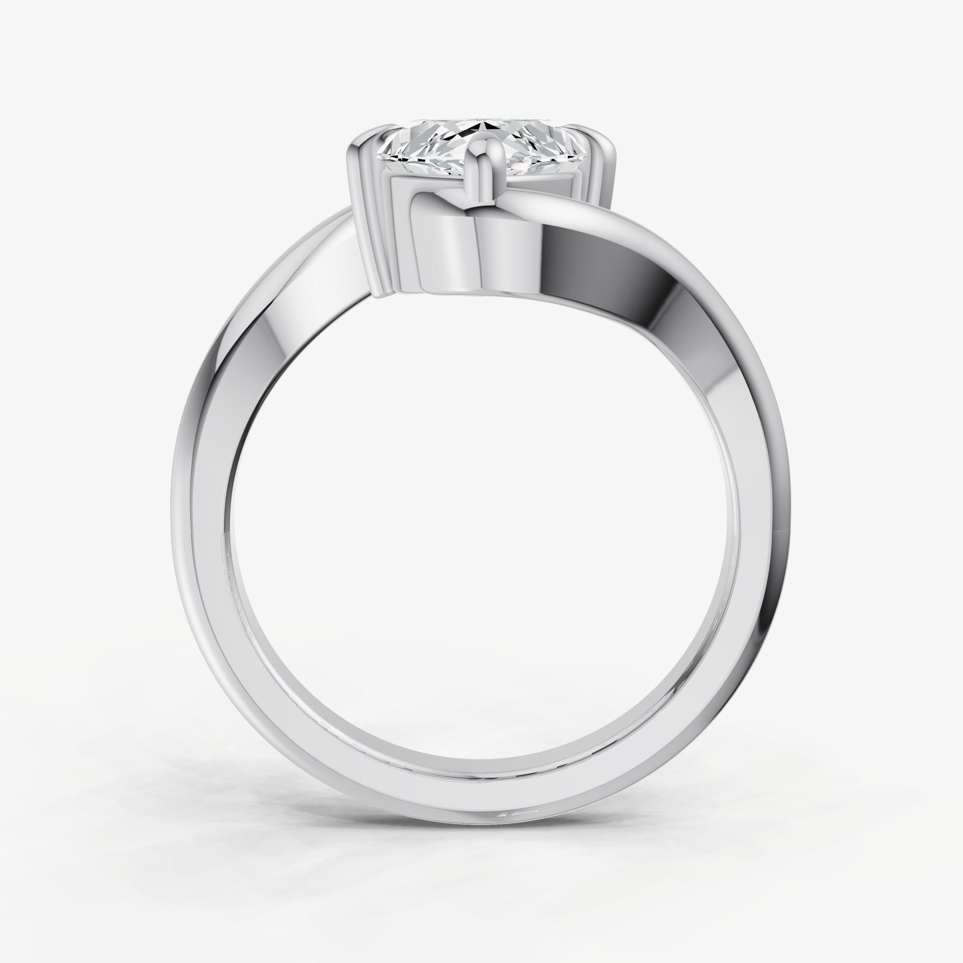 Marquise Bypass Oval Engagement Ring