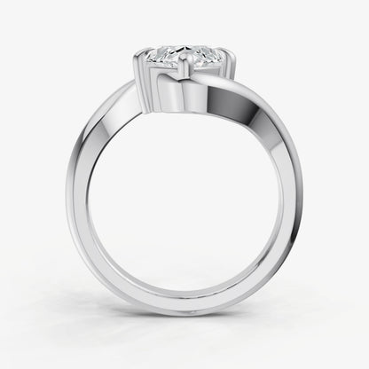 Marquise Bypass Oval Engagement Ring