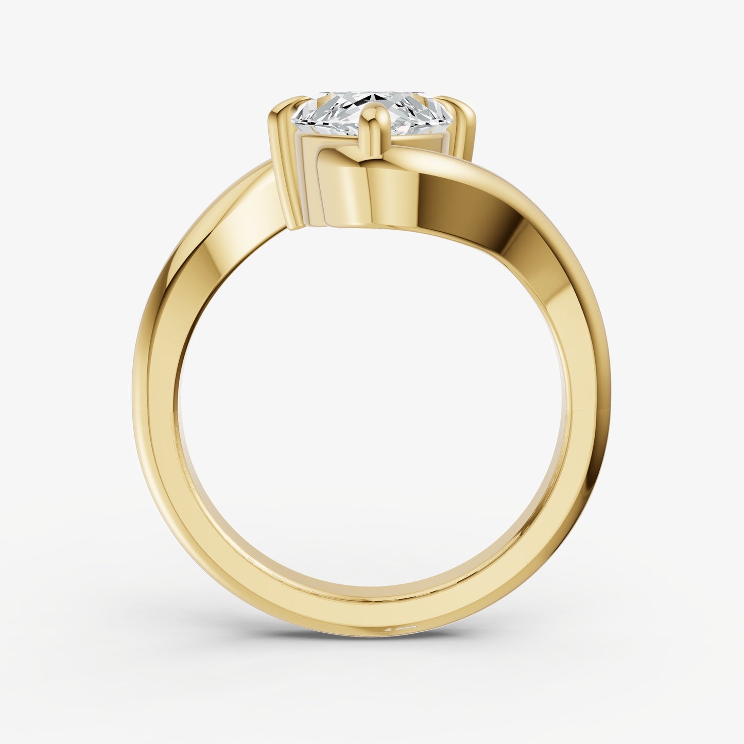 Marquise Bypass Oval Engagement Ring