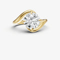 Round Bypass Engagement Ring