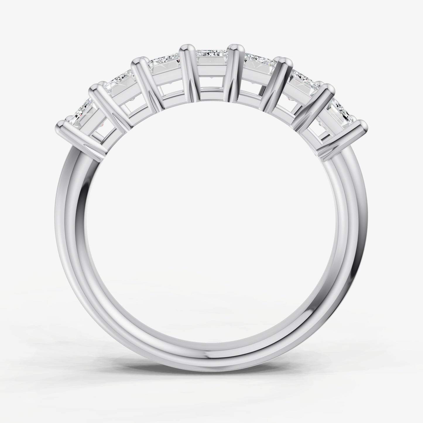 0.15ct Emerald Cut Diamond Pinky Ring