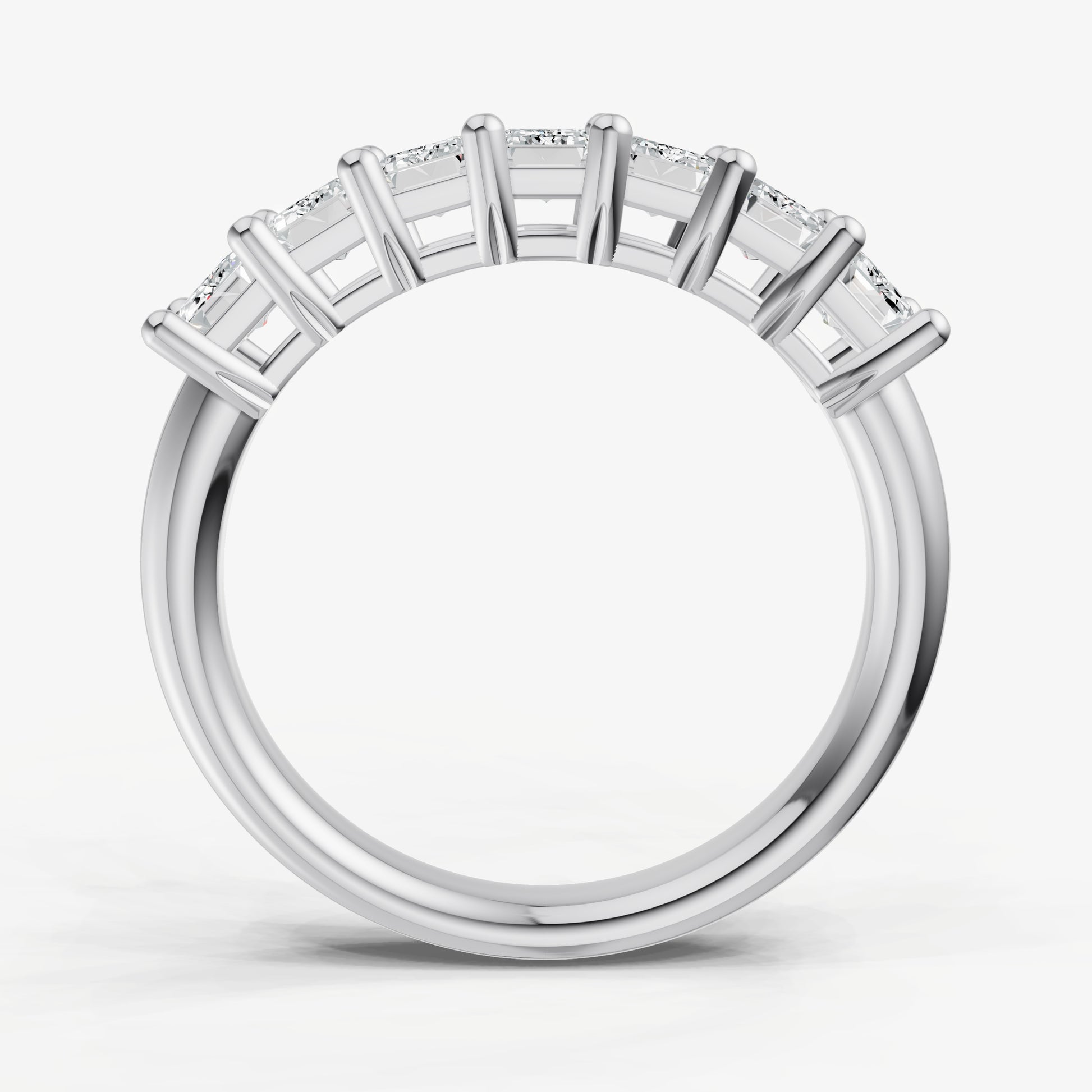 0.15ct Emerald Cut Diamond Pinky Ring