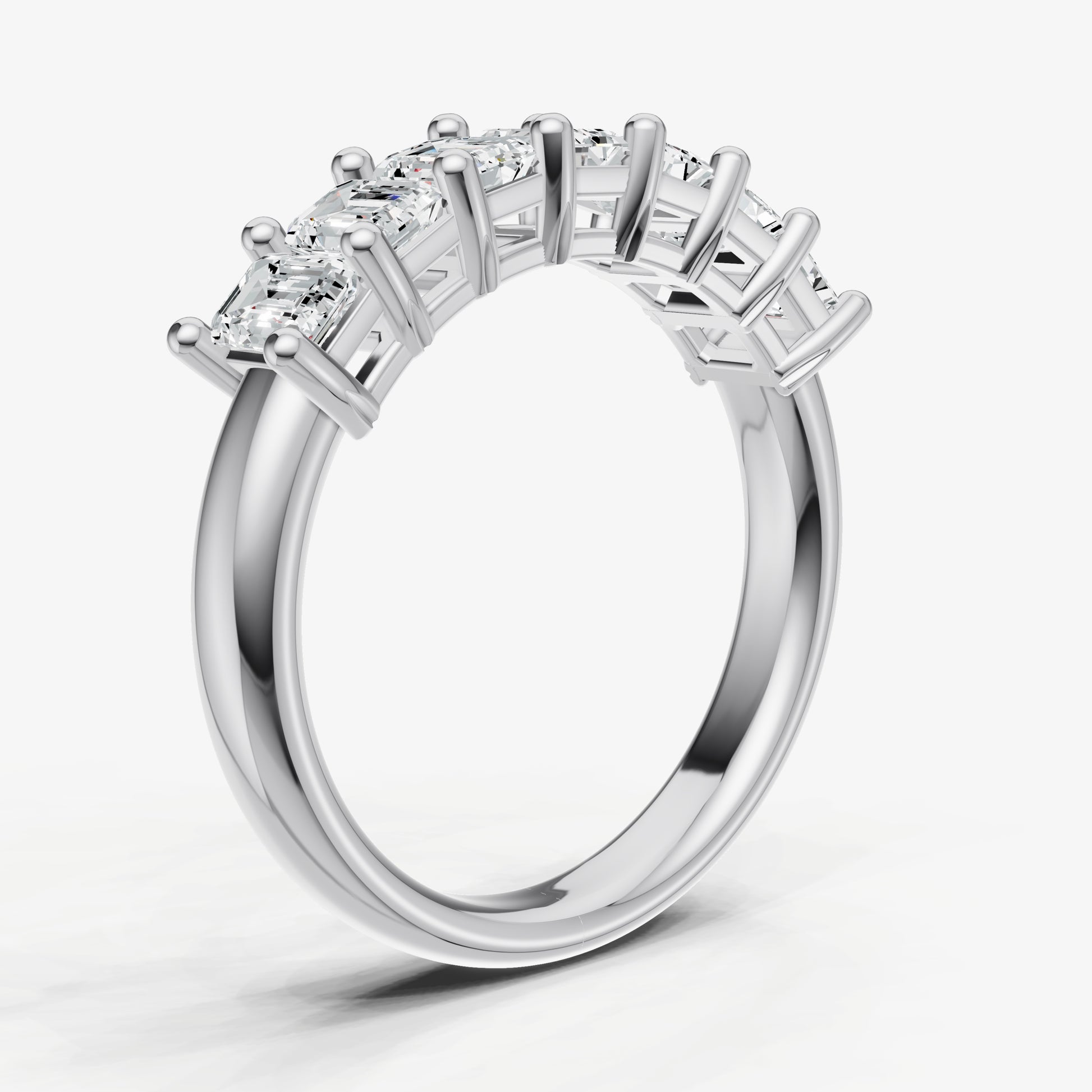 0.15ct Emerald Cut Diamond Pinky Ring