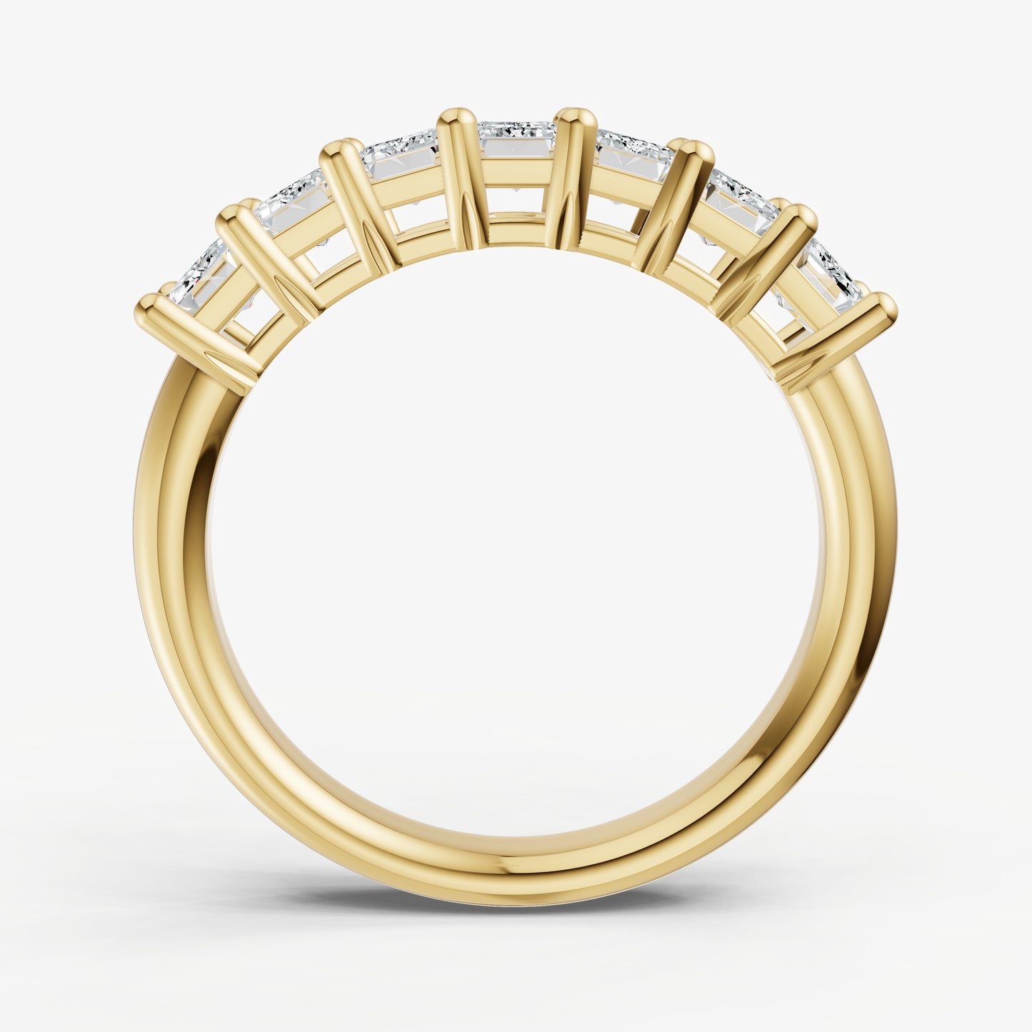 0.15ct Emerald Cut Diamond Pinky Ring