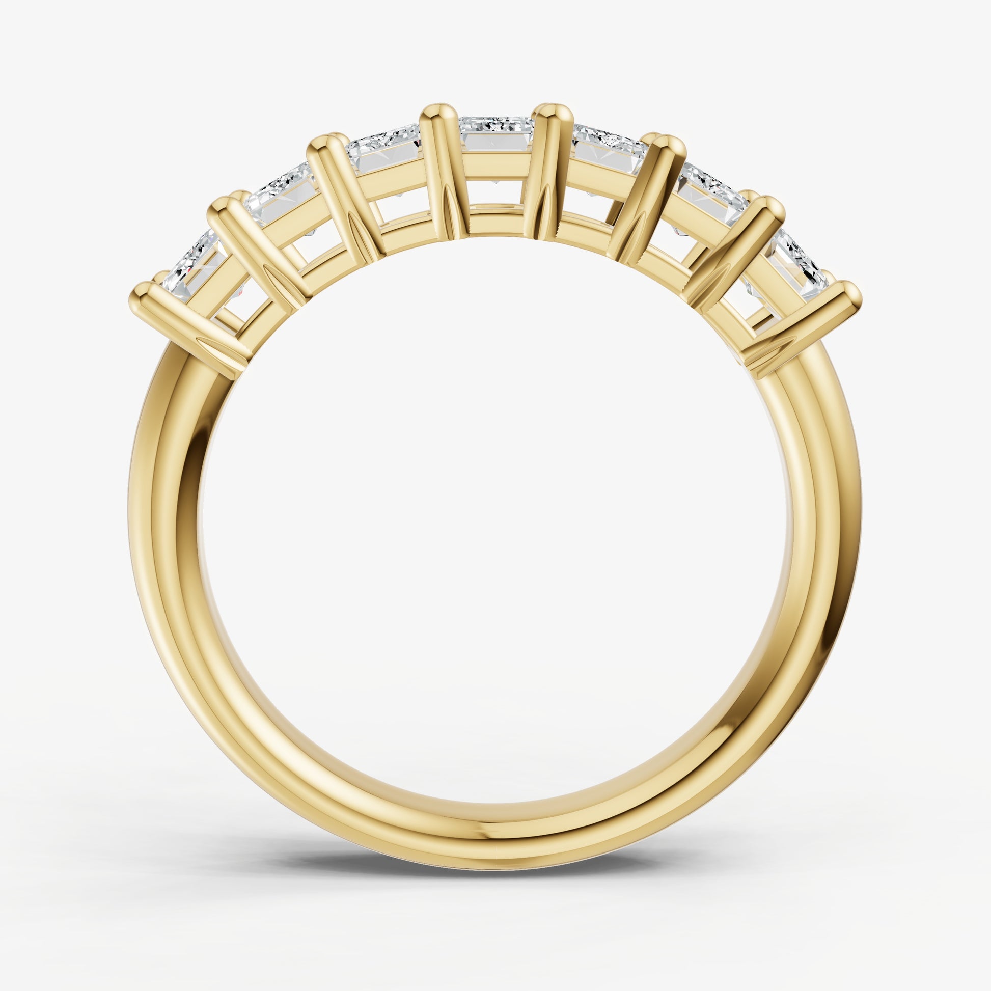 0.15ct Emerald Cut Diamond Pinky Ring