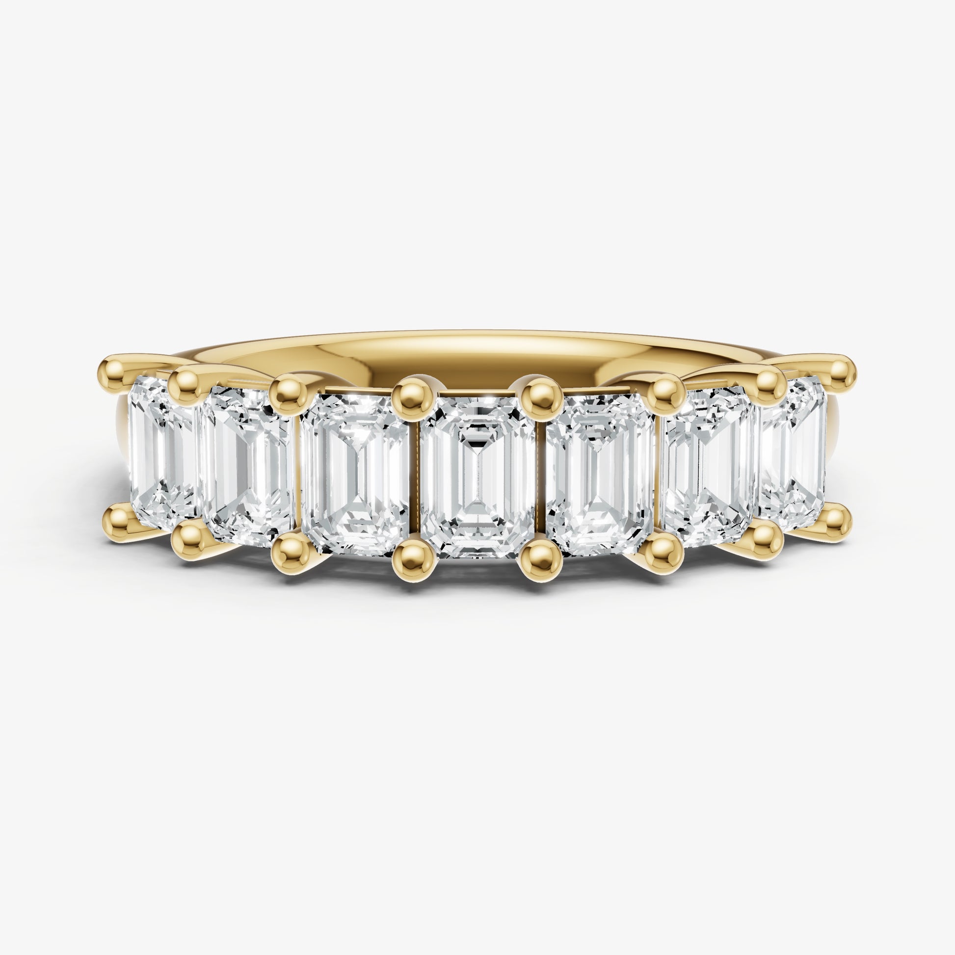 0.15ct Emerald Cut Diamond Pinky Ring