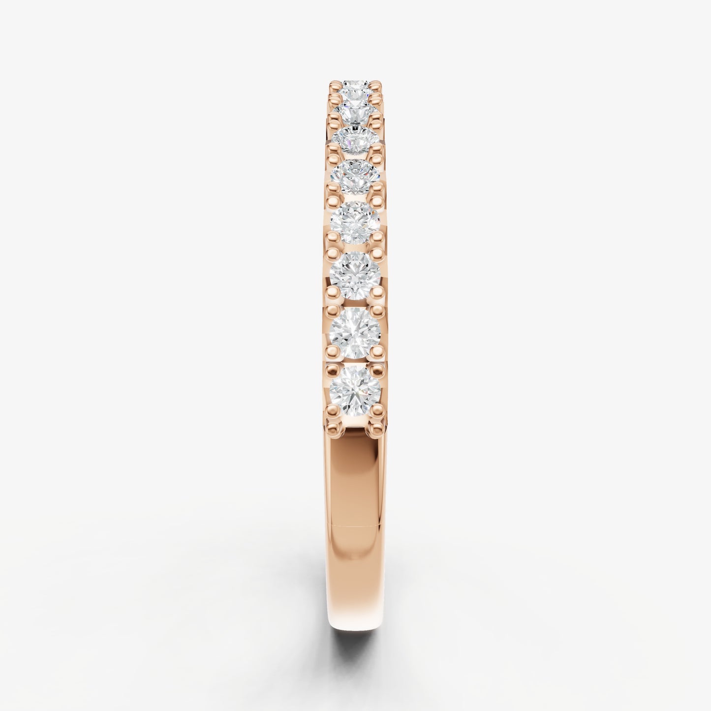 Pavé Set Round 0.02ct (2pt) Diamond Band