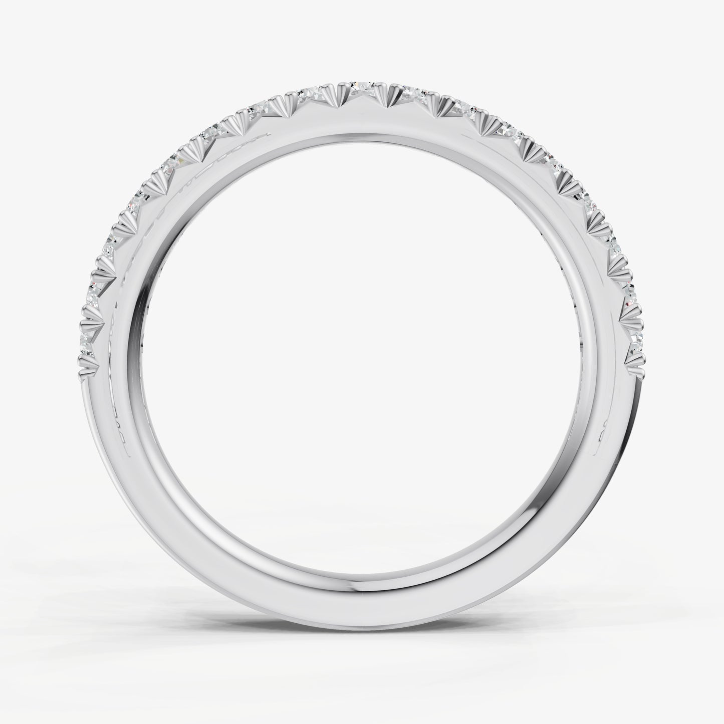 PavŽ Set Round 0.02ct (2pt) Diamond Band