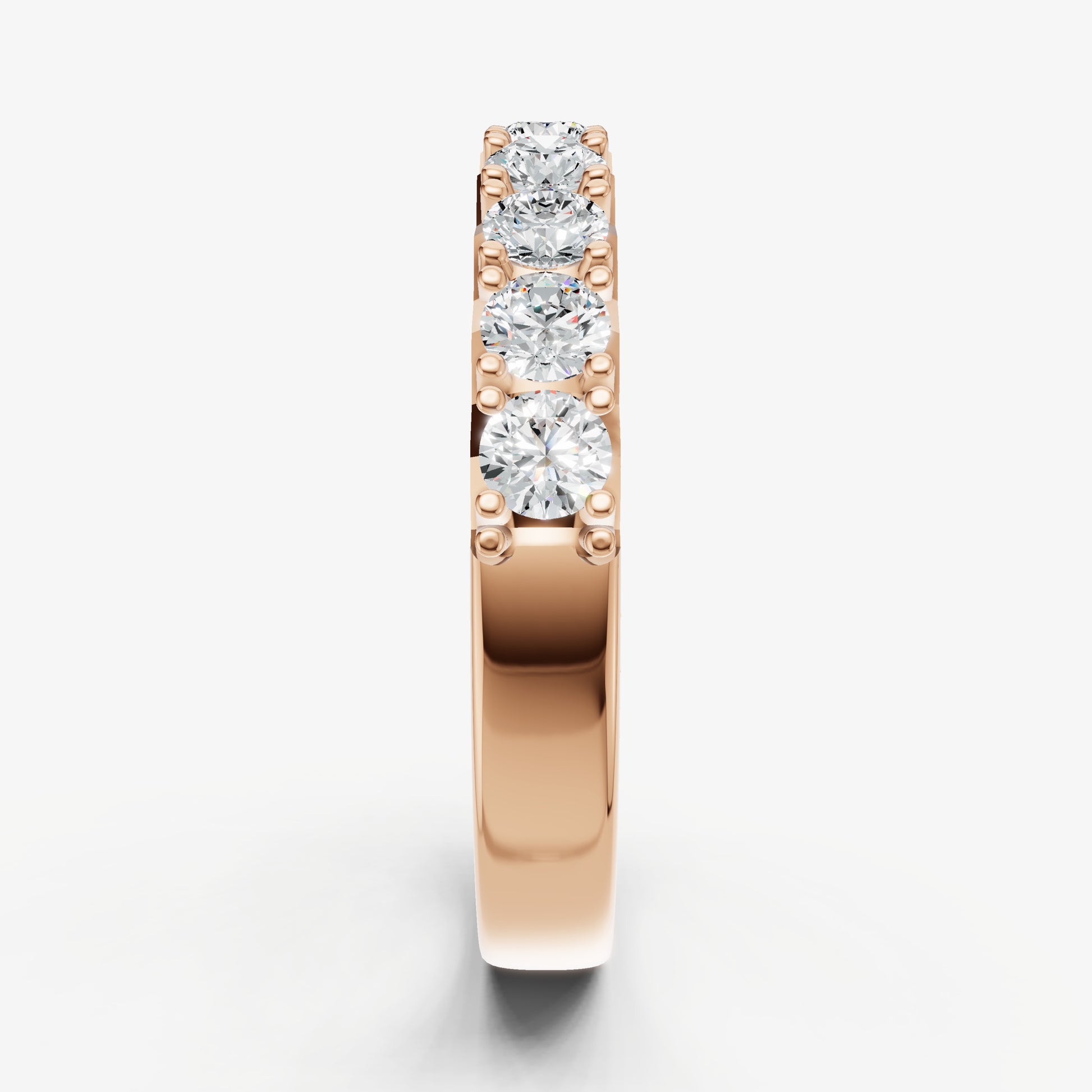 Pavé Set Round 0.10ct (10pt) Diamond Band