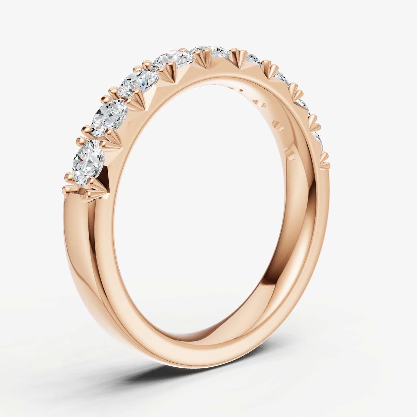 Pavé Set Round 0.10ct (10pt) Diamond Band