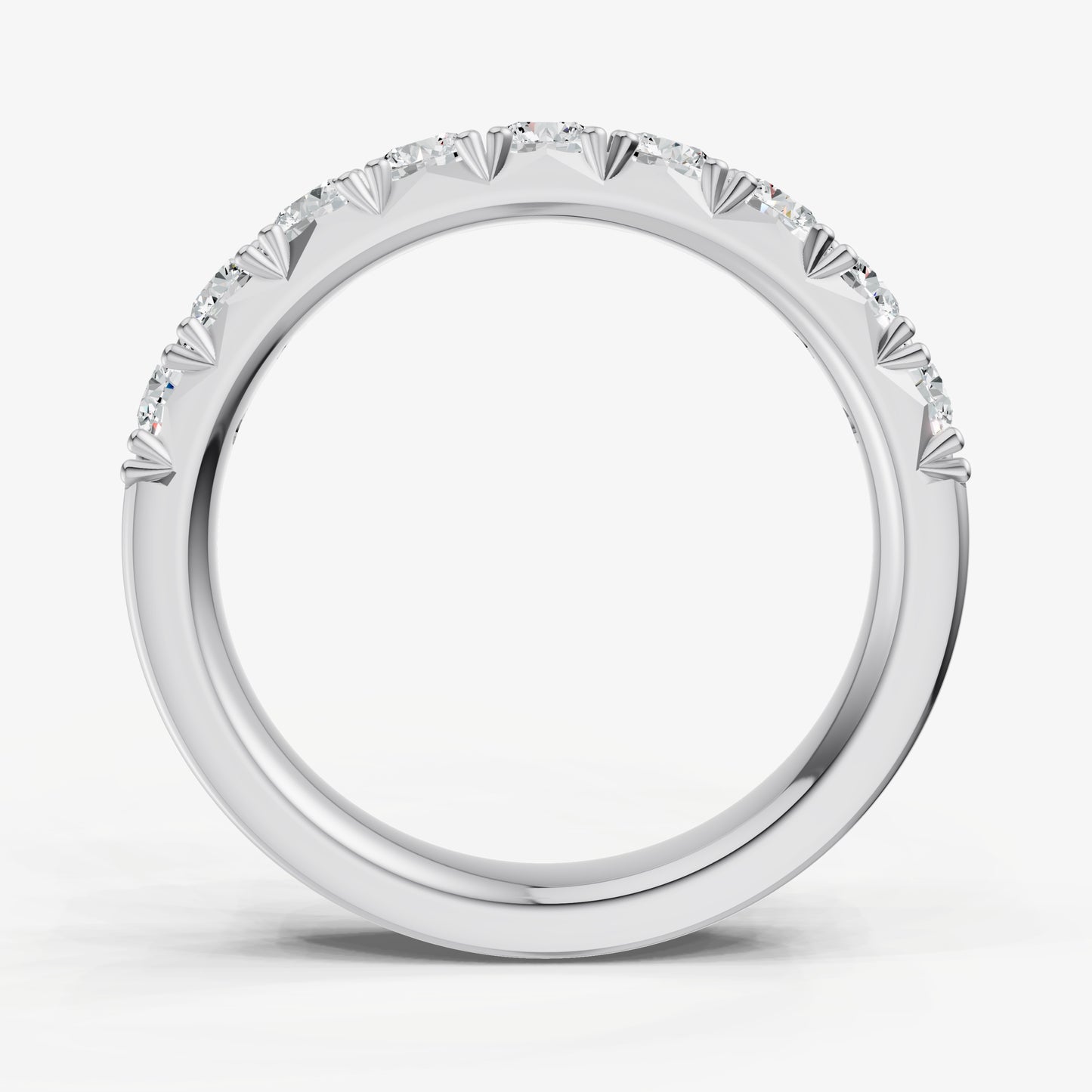 Pavé Set Round 0.10ct (10pt) Diamond Band