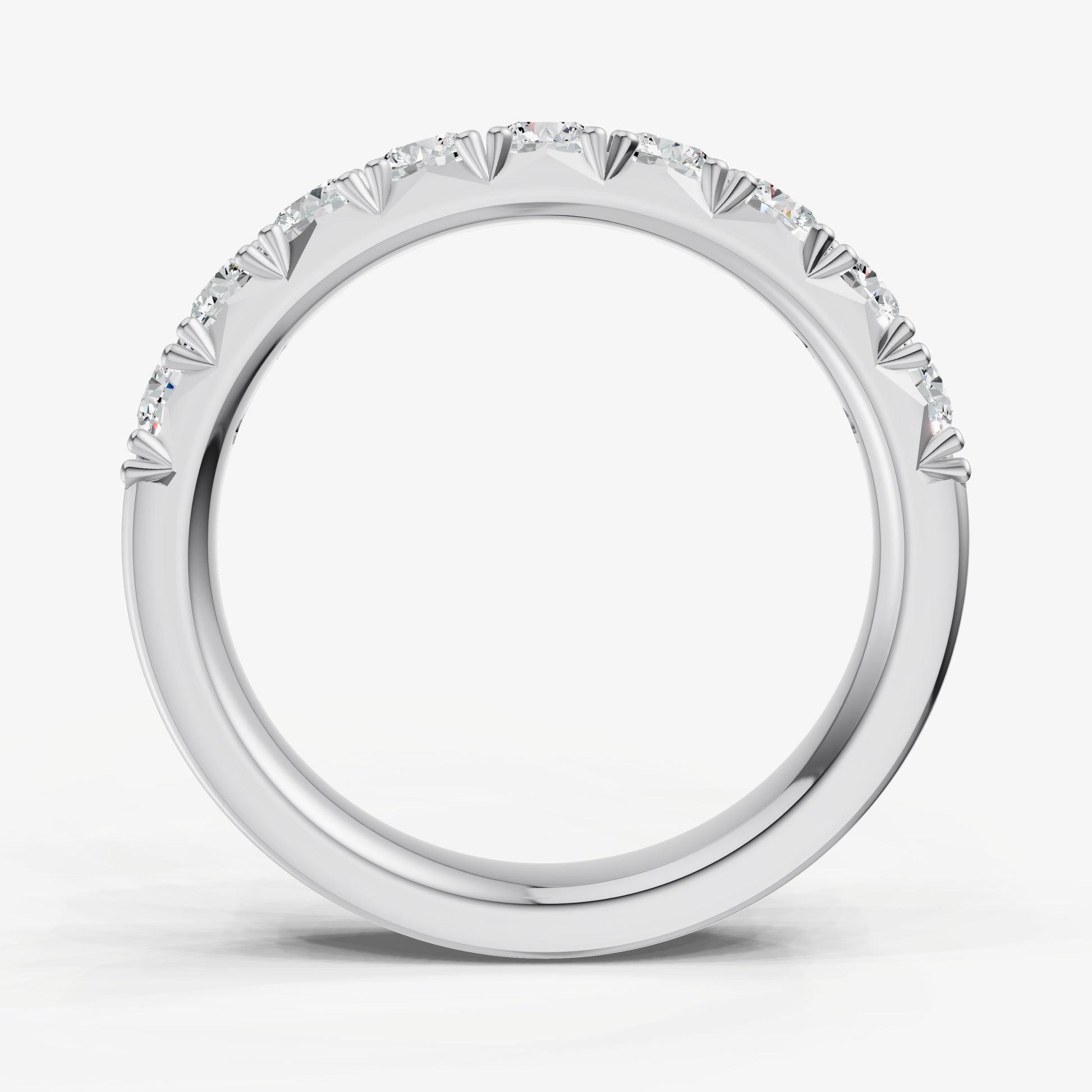 Pavé Set Round 0.10ct (10pt) Diamond Band
