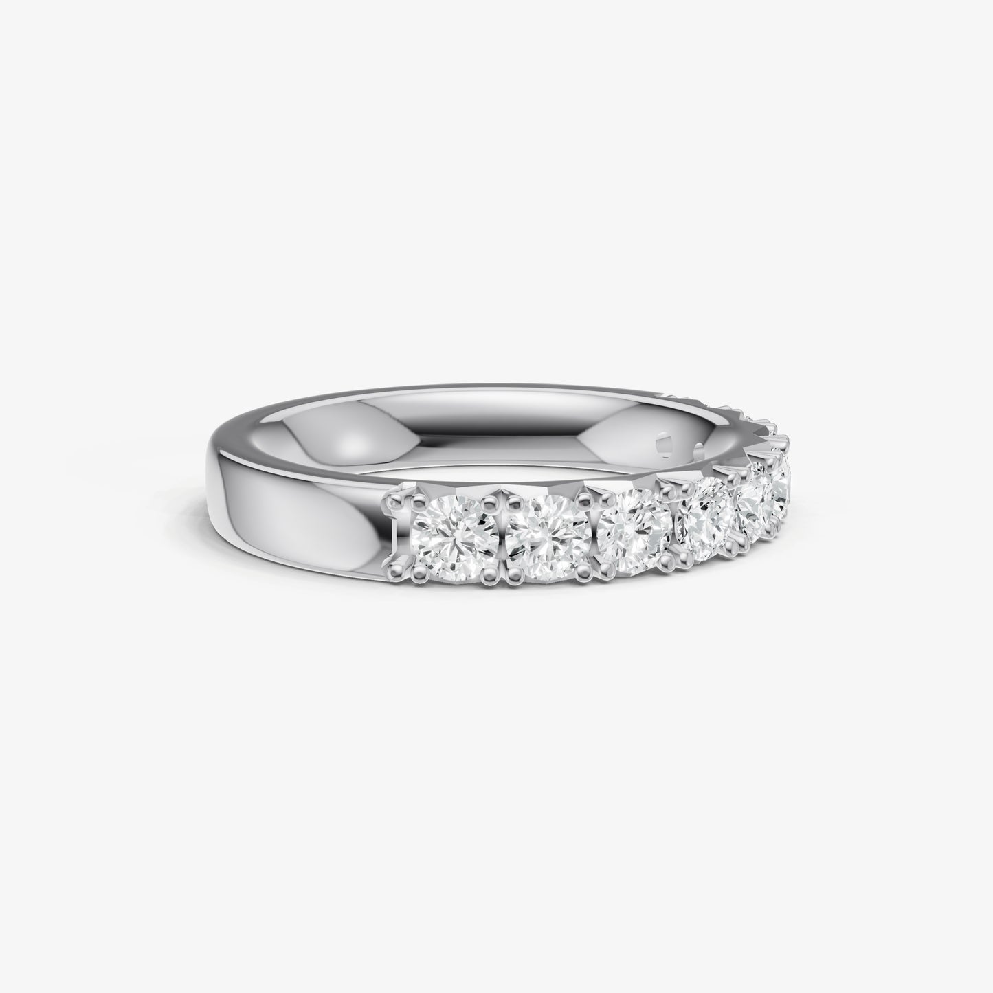 Pavé Set Round 0.10ct (10pt) Diamond Band
