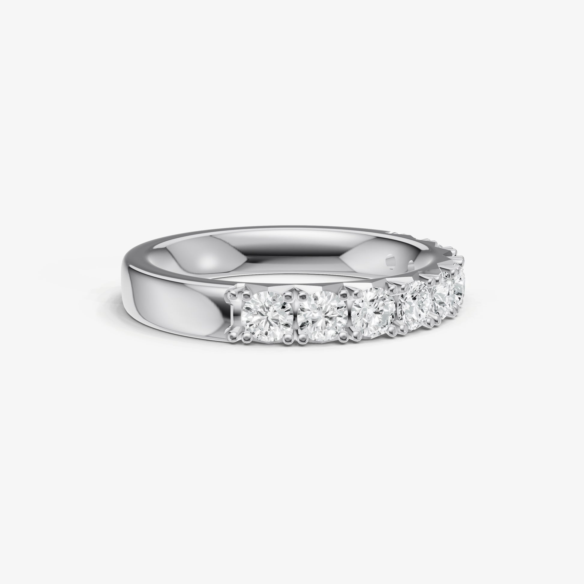 Pavé Set Round 0.10ct (10pt) Diamond Band