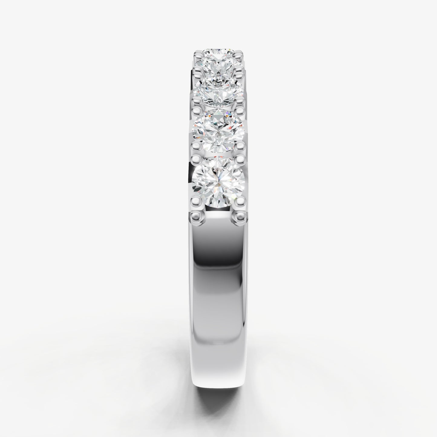 Pavé Set Round 0.10ct (10pt) Diamond Band