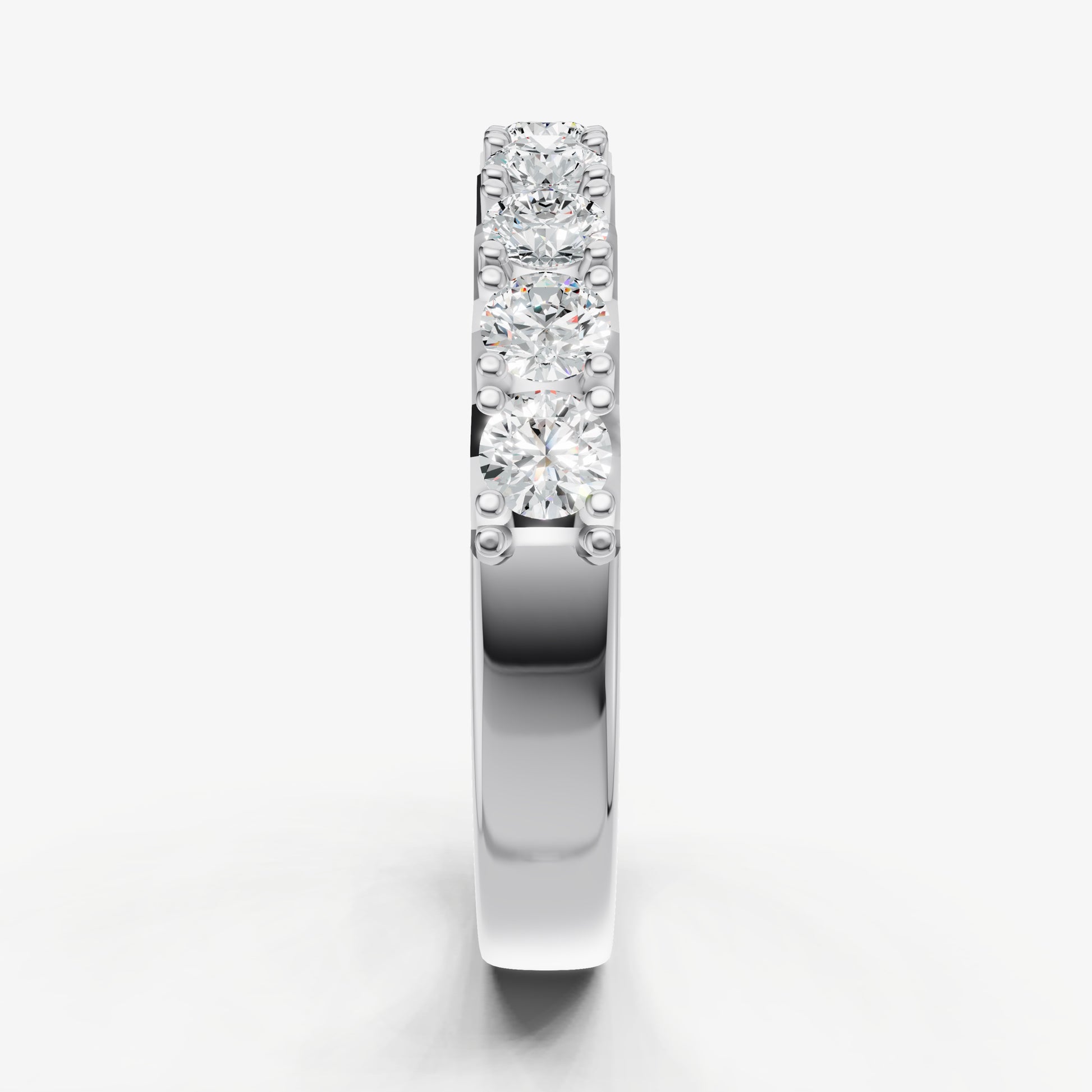 Pavé Set Round 0.10ct (10pt) Diamond Band