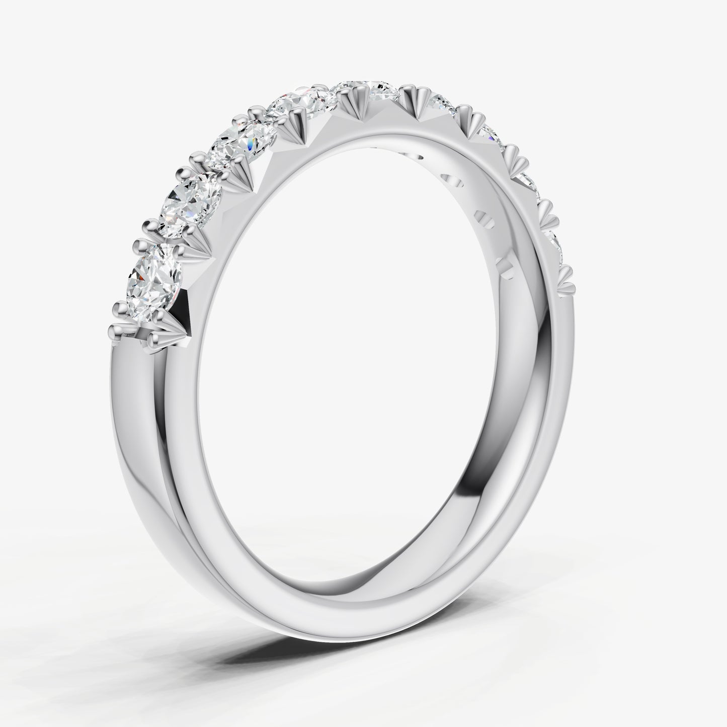 Pavé Set Round 0.10ct (10pt) Diamond Band
