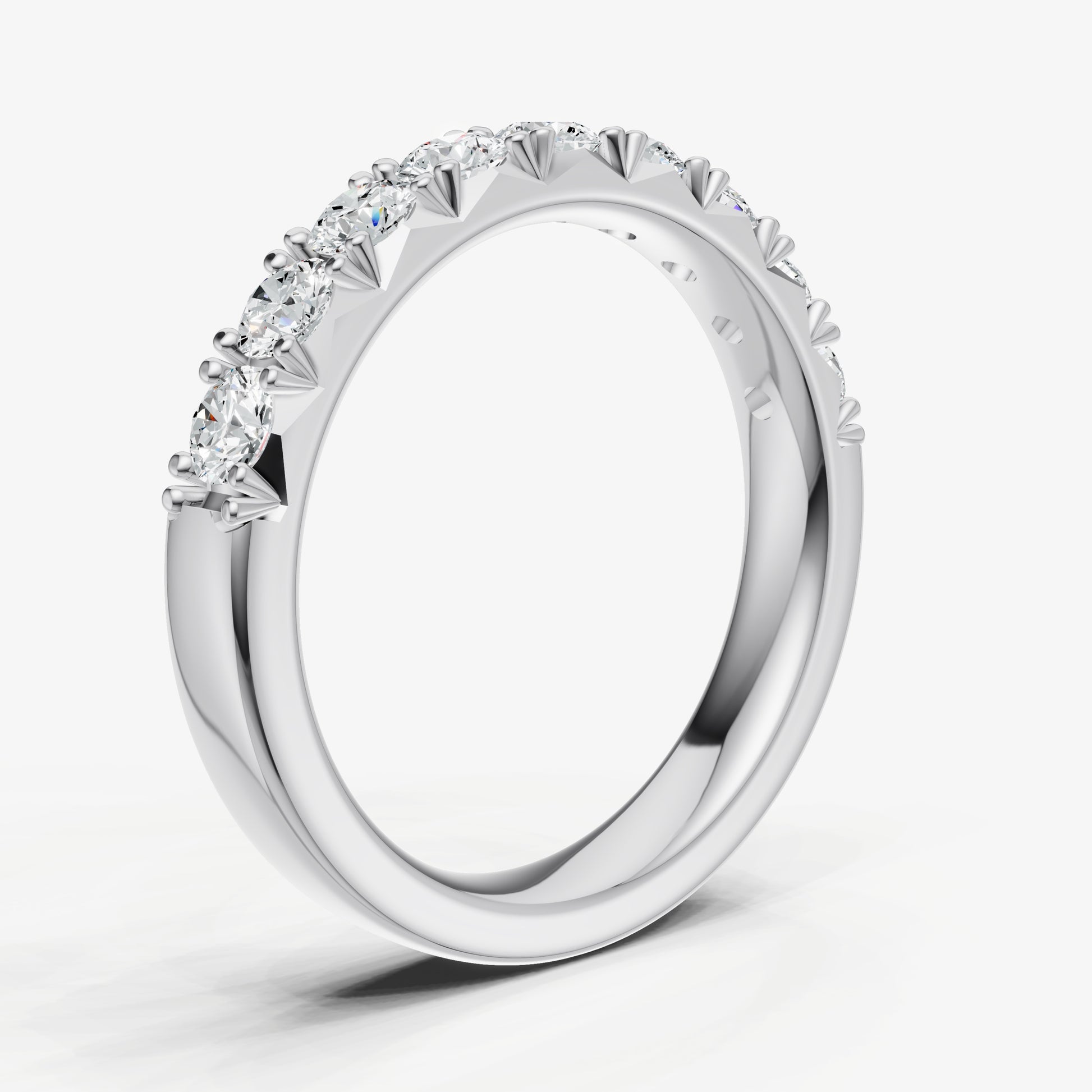 Pavé Set Round 0.10ct (10pt) Diamond Band