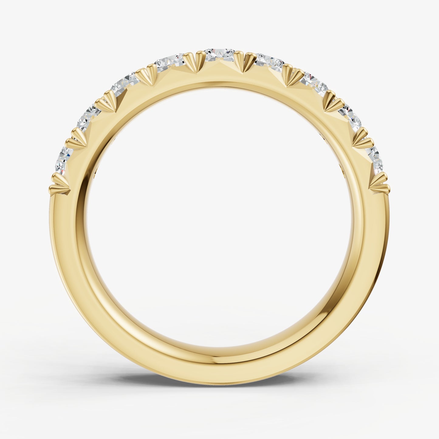 Pavé Set Round 0.10ct (10pt) Diamond Band