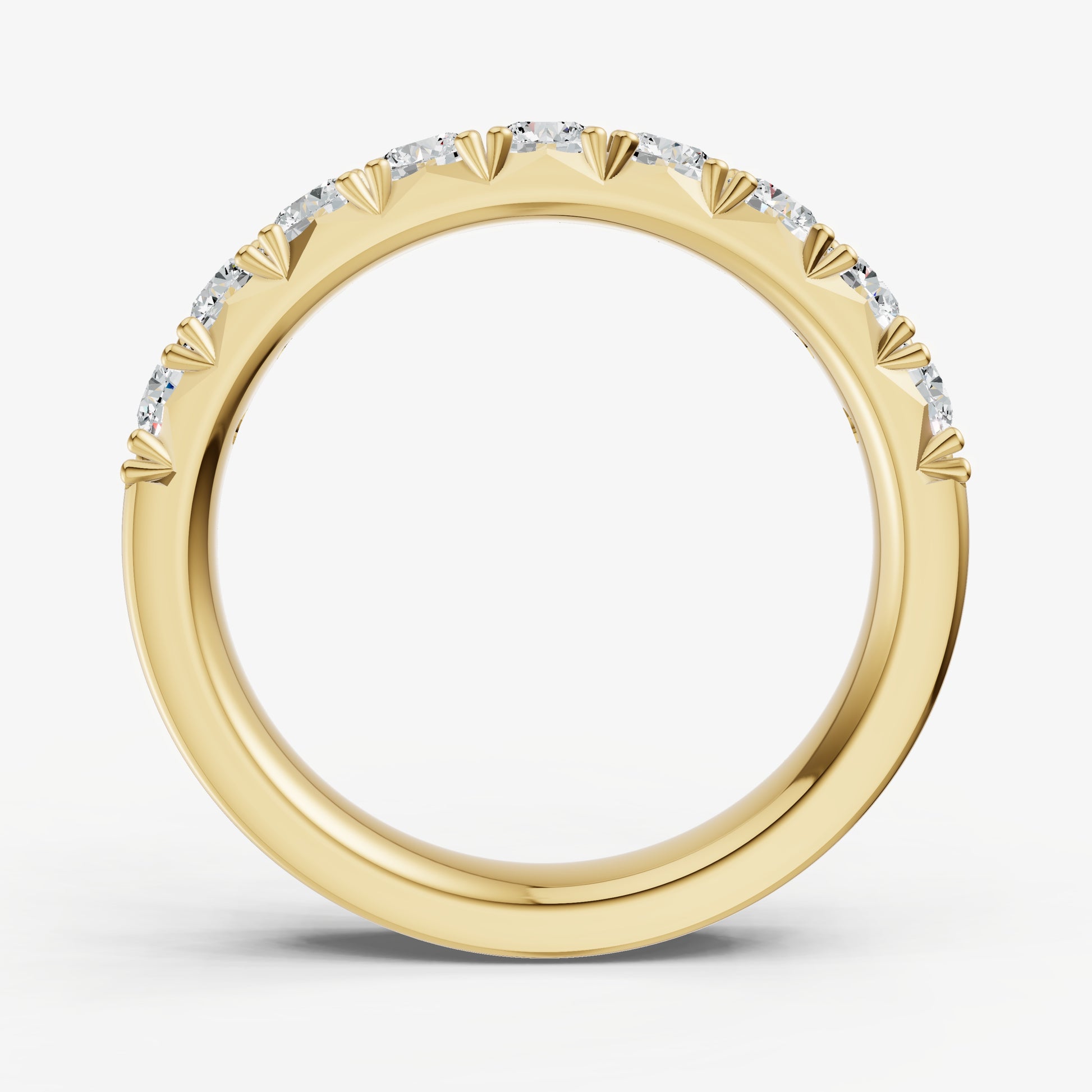 Pavé Set Round 0.10ct (10pt) Diamond Band
