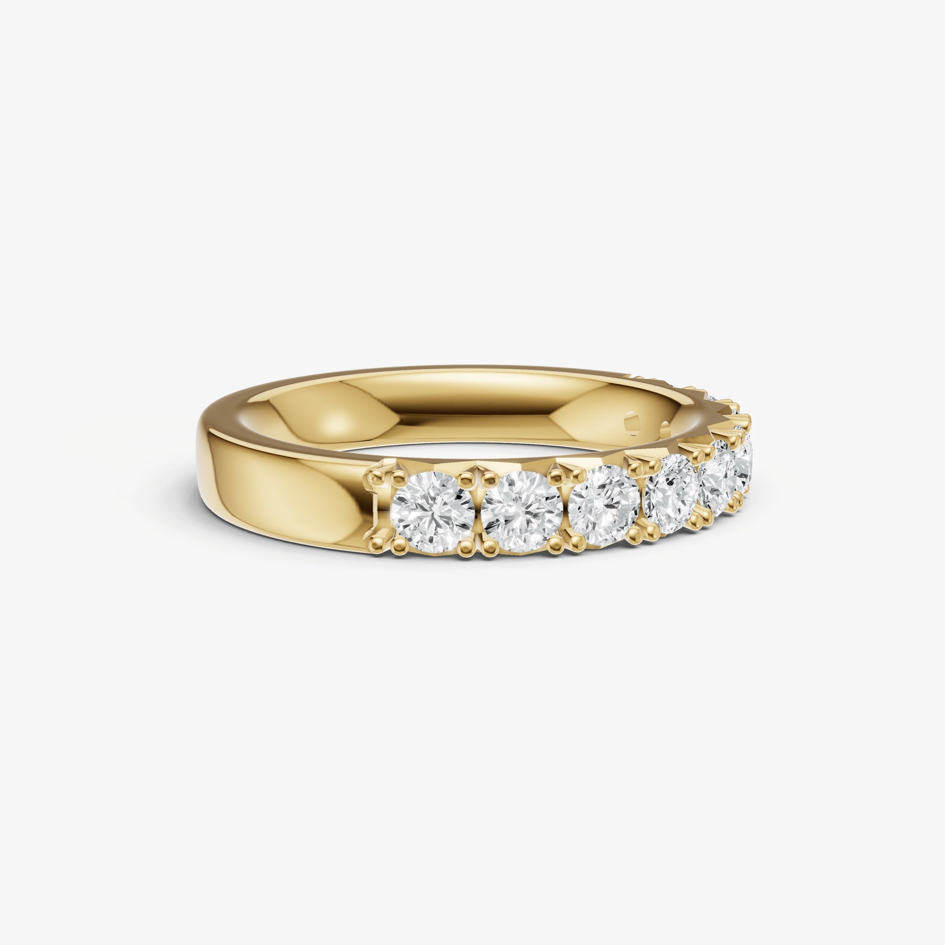 Pavé Set Round 0.10ct (10pt) Diamond Band