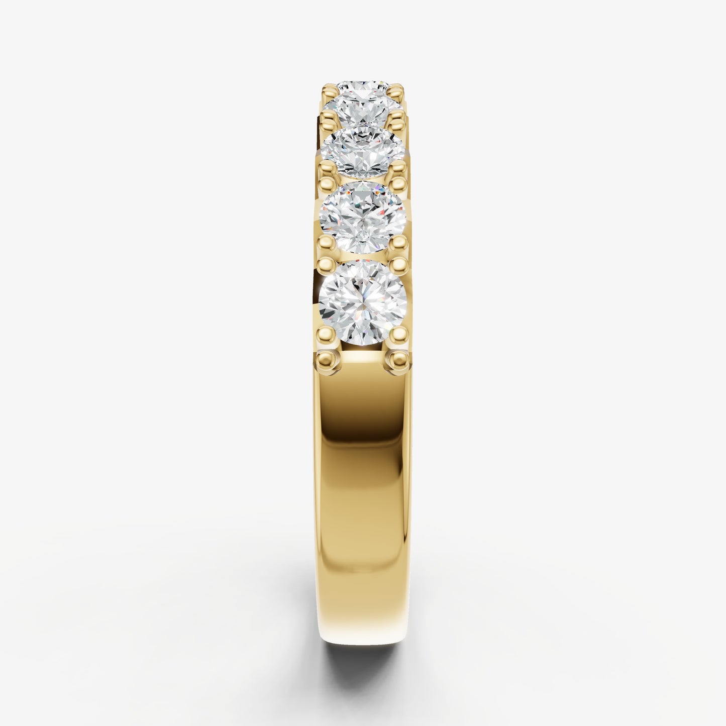 Pavé Set Round 0.10ct (10pt) Diamond Band