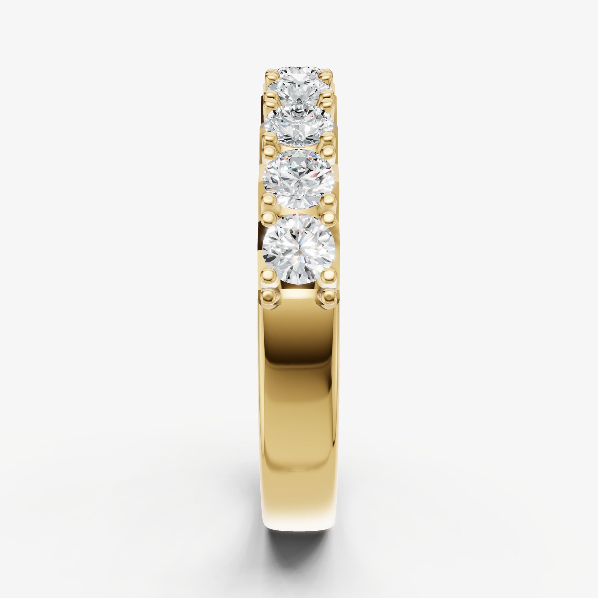 Pavé Set Round 0.10ct (10pt) Diamond Band