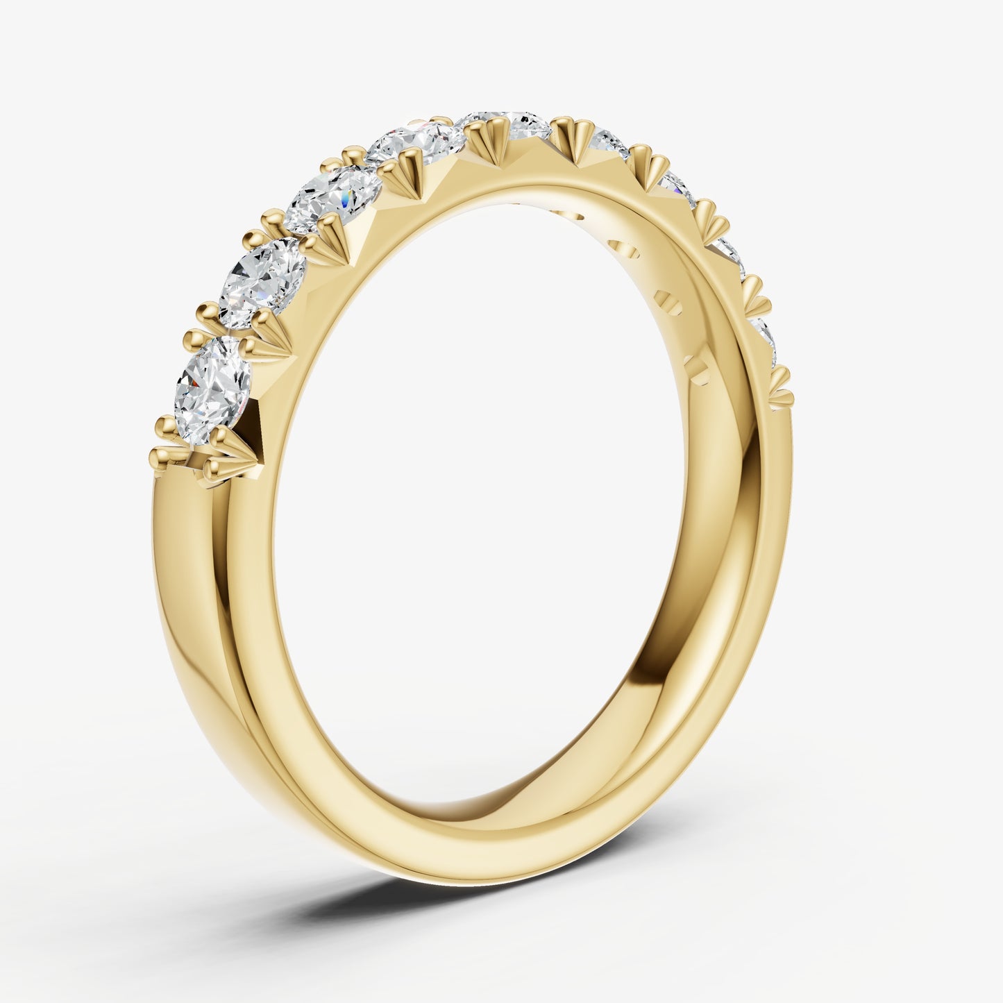 Pavé Set Round 0.10ct (10pt) Diamond Band